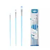 Pincel de Arte Azul Paquete de 3 Pelo de Nylon Pincel Digital para Óleo Transfronterizo Pincel para Pintura Acrílica Acuarela Pintura DIY