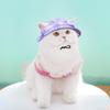 Perro gato protector solar de verano sombrero para gato anti-caída hebilla de cuerda ajustable sombrero de pescador suministros para mascotas perro al por mayor