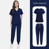 Lavado de Ropa a Mano para Hombres y Mujeres, Traje Delgado de Ropa Quirúrgica, Ropa de Trabajo de Manga Corta para Sala de Operaciones, Médico, Salón de Belleza para Hombres y Mujeres