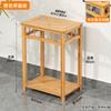 Mesa de té pequeña para el hogar, mueble auxiliar, mueble auxiliar de madera maciza, barra de té, mesa de té, tetera, cubo integrado, mueble de té