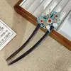 Estilo Nacional Madera Elegante Pasador Estilo Antiguo Hanfu Pasador Jardín de Osmanthus Gardenia Flor de Ciruelo Disco de Mariposa Adorno para el Cabello Borla Lateral