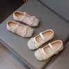 Zapatos para Niñas Zapatos Pequeños de Cuero con Perlas Estilo Coco de Moda Zapatos de Princesa 2024 Verano Nuevas Llegadas para Bebé Niña Zapatos de Suela Suave