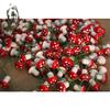 2.0cm Hongo Artificial Musgo Rojo Micro Paisaje Adornos Pequeños Resina Espuma DIY Planta Suculenta Decoración de Jardinería