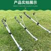 Alumínio liga torreta suporte mão Rod rack Fishing Rod rack rack equipamentos de pesca fornece novo suporte de pesca plugue de terra