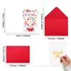 Set de Envelopes para Tarjetas de Felicitación Navideñas Nuevas Transfronterizas Animales de Dibujos Animados Navidad Bricolaje Plegable Tarjeta con Mensaje de Bendición