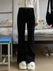 Calça Jeans Micro Preta Feminina Cintura Alta Outono/Inverno plus size menina gordinha Modeladora Stretch Formato Pera Boca de Sino
