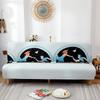 Funda de Sofá Cama Personalizada Transfronteriza Resistente a los Arañazos y al Desgaste Elástica Plegable Sin Brazos Funda de Sofá Cama Todo Incluido Color Sólido Universal