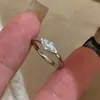 Anillo de Plata de Ley S925 con Diamante Marquise Anillo de Cola para Mujer Estilo Mid-Century Retro Lujo Accesible Gama Alta Popular en Xiaohongshu