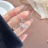 Collar de Plata Esterlina S925 Xingyue Love Zircon para Mujer 2025 Nueva Moda Súper Hada Elegante Nicho Versátil Cadena Clavícula