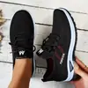 Zapatos de mujer transfronterizos, nueva moda de verano, zapatillas casuales de punto volador, suela suave, cómodos, dropshipping de una pieza, zapatillas personalizadas de talla grande