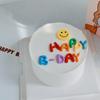 Adornos de Letras Inglesas Popular en Internet ins Pegamento Suave Colorido happybirthday Adornos de Velas Decoración de Postre para Pastel