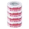 Rolo Grande de Fita Adesiva com Mensagem de Aviso em Texto Vermelho sobre Fundo Branco, Fita Adesiva para Fechamento de Caixas, Fita Adesiva para Embalagem Taobao, Fita Adesiva