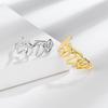 Anillo de Amor para Pareja Personalizado de Venta Caliente Transfronterizo Moda Simple Ins Estilo Europeo y Americano Anillo Abierto para Dedo