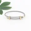 Pulseira de Fio de Aço com Fivela Ajustável em Forma de Oito Dourada, Fio Vermelho Pode Ser Enfiado com Contas da Sorte, Versátil Pulseira DIY com Contas Venda por Atacado