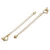 Cadena de extensión para collar y pulsera con cierre de hebilla de langosta de oro de 14/18 quilates que conserva el color, accesorios de joyería hechos a mano.