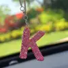 Colgante para Coche con Forma de Oso de Amor de Arcilla Amazon Transfronterizo, Colgante para Interior de Coche, Colgante de Letra de Alta Gama para Mujeres