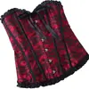 Corsé Europeo y Americano Transfronterizo Estilo Tribunal Ceñidor de Cintura Ballena Bustier Tubo sin Tirantes Top de Ballena Ropa Moldeadora para Mujer