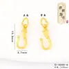 Accesorios DIY de Oro Arena Estilo Antiguo de Larga Duración y Sin Decoloración, Colgante de Cabeza de Toro que Atrae la Fortuna, Accesorios de Oro Arena de Moda y Versátiles, Cuentas Separadoras