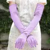 Guantes de Rendimiento para Cantante de Escenario Largo Pasarela Europea y Americana Guantes Sobre el Codo Vestido de Cena Retro Protección Solar Envío Directo