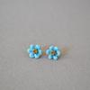 Color Primavera Esmalte Hecho a Mano Esmalte Romántico Camelia Temperamento Diario Aretes de Pin de Plata 925 Aretes Aretes de Mujer