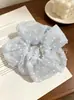 Scrunchie Oversized de Organza Floral, Elástico de Cabelo Super de Conto de Fadas e Alta Elasticidade, Fornecimento Atacado, Direto do Fabricante