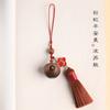Chaveiro de Maçã Pequena Arco-Íris Abridor Pingan Fruta Pingente Criativo para Chave de Carro Estilo Chinês Simples Decoração Pendente para Mulheres