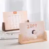 Soporte de calendario para tarjetas de presentación de postal de madera base de calendario de madera portamensajes multifuncional soporte de madera para notas