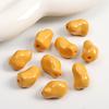 20 * 13mm acrílico tipo pedra irregular superfície brilhante furo passante contas soltas feijão estranho diy cor macaron
