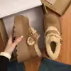 Zapatos Peludos de Moda Antideslizantes con Lazo de Suela Gruesa para Mujer 2026 Invierno Nuevo Estilo para Personas Bajas que Aumentan la Altura Más Terciopelo Cálido Zapatos de Algodón