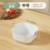 Conjunto de Cestas de Drenagem de Cozinha de Camada Dupla para Uso Doméstico, Bandeja de Frutas Espessada para Sala de Estar, Conjunto de Três Peças para Lavar Legumes, Arroz e Frutas