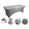 Cubierta de Mesa Impermeable Más Vendida Transfronteriza de Amazon 4 pies Transpirable Hotel Restaurante Banquete Mantel Elástico Engrosado