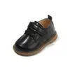 Zapatos de Cuero Suave para Bebé, Zapatos Individuales para Niños, Zapatos Versátiles Estilo Británico para Niñas, Zapatos Antideslizantes Elegantes y Sencillos para Caminar para Niños Pequeños