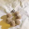 Pulsera Nueva de Bola de Pelo Peluda para Otoño e Invierno, Lanyard para Teléfono Móvil Hecho a Mano con Cuentas, Lanyard Corto, Cadena Anti-Pérdida, Modelo para Mujer
