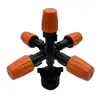 Bico Atomizador Laranja de Cabeça Única, Ajustável e Fechável, com Conector, Bico para Irrigação de Jardim, Resfriamento de Telhado de Pátio e Remoção de Poeira