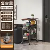 Estante de almacenamiento para cocina, carrito pequeño, de pie, móvil, ahorrador de espacio, adecuado para baños y dormitorios, almacenamiento de múltiples niveles para bocadillos y otros artículos