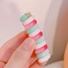 Anillo para el Cabello de Línea Telefónica Larga de Color Arcoíris Nuevo Estilo Infantil Coleta sin Marcas Estampado Sencillo Adorno para la Cabeza
