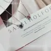 Collar Estrella Brillante Shi Jia Hua Zi Hecho a Mano Puro Lujo Ligero de Alta Gama Nicho Regalo de Tanabata para Novia Cadena para Clavícula