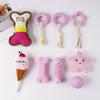 Set de Juguetes para Mascotas Transfronterizo, Juguete para Perro, Fabricante Irrompible, Bola Tejida para Molar y Resistente a Mordidas, Juguete de Cuerda de Algodón para Mascotas