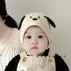 Gorro para Bebé para Primavera y Otoño, Estilo Delgado, Protege la Fontanela, Gorro para Recién Nacidos Pequeños, Lindo Diseño de Dibujos Animados, Cortavientos, Gorro Protector de Orejas