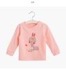 Blusas de Manga Larga para Niñas Camiseta Otoño Camisa Base Infantil Ropa Botón en el Hombro Sudadera Unisex Ropa de Bebé Conjunto de Otoño