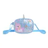 Bolsa de Ombro Pequena Fofa para Menina Bolsa Infantil Bolsa de Ombro Transversal com Lantejoulas de Desenho Animado para Menininha Bolsa para Passeio de Bebê Porta-Moedas