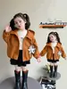 Chaqueta con capucha para niña, nuevo estilo otoño 2026, chaqueta infantil de moda, atuendo de otoño para niñas, top casual súper elegante