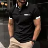 2026 Camisa Polo Casual de Verano para Hombre Manga Corta Comercio Exterior Nueva Camisa Polo Estampada Digital 3D