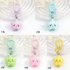 Dopamina Lindo Dibujo Animado Color Caramelo Cara Sonriente Forma de Corazón Estrella de Cinco Puntas Llavero Dulce Colgante para Bolso Estilo Girly