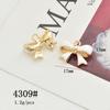Cabeça de beleza de liga com gotejamento de óleo, rosa, flor de quatro folhas, placa de diamante de liga, material para grampo de cabelo, tiara, acessórios de cabelo DIY feitos à mão