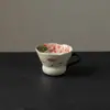 Carpa Roja Pintada a Mano Jugando con Loto en Clima Soleado, Taza Maestra de Cerámica Estilo Chino Nuevo con Asa, Taza de Café