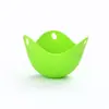 Hervidor de huevos de silicona espesado de grado alimenticio, vaporizador de huevos de silicona creativo transfronterizo, hervidor de huevos de 4 colores