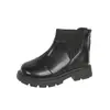Botas para Niña Primavera y Otoño 2026 Estilo Nuevo Botas Tipo Calcetín de Suela Suave Botas Martin de Moda Versátiles para Niño Botas de Piel Botas Cortas Casuales