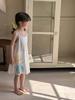 Anmaya Camisón de Tirantes Verano para Niños Tencel Lyocell Ropa para el Hogar Pijama para Niños Camisón Falda para Niñas Mujer