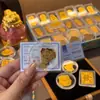 Pegatina para Teléfono Móvil de Oro Puro 999 Princesa Hazte Rica Foil de Oro Hazte Rico Rápido Pegatina para Refrigerador Año de la Oveja Ten Dinero para Gastar Tarjeta de Oro Regalo